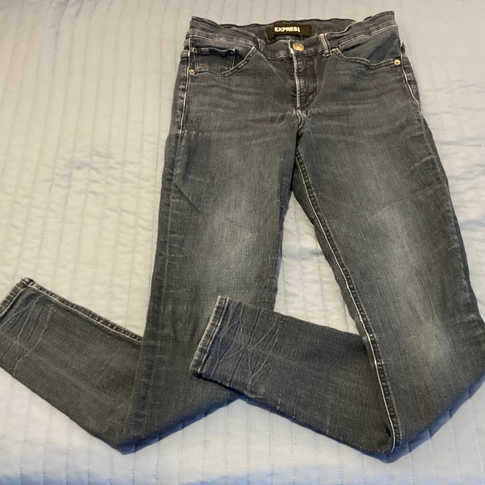Express Stretch + Performance Legging High Rise Jeans Dark Wash Size 2R